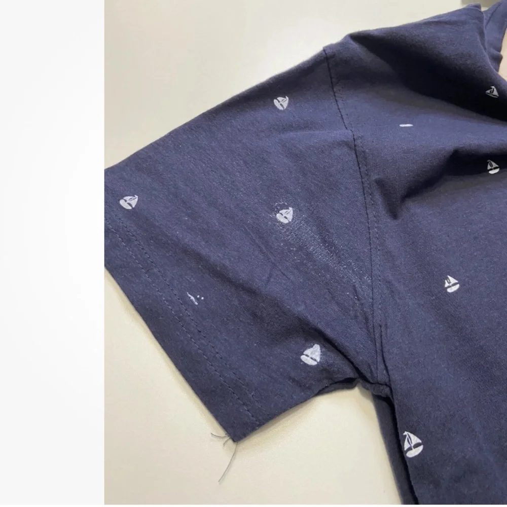 ⛵ Ping Pong Pro Nautical Sailboat Print T-Shirt - Navy Blue - Size M/M